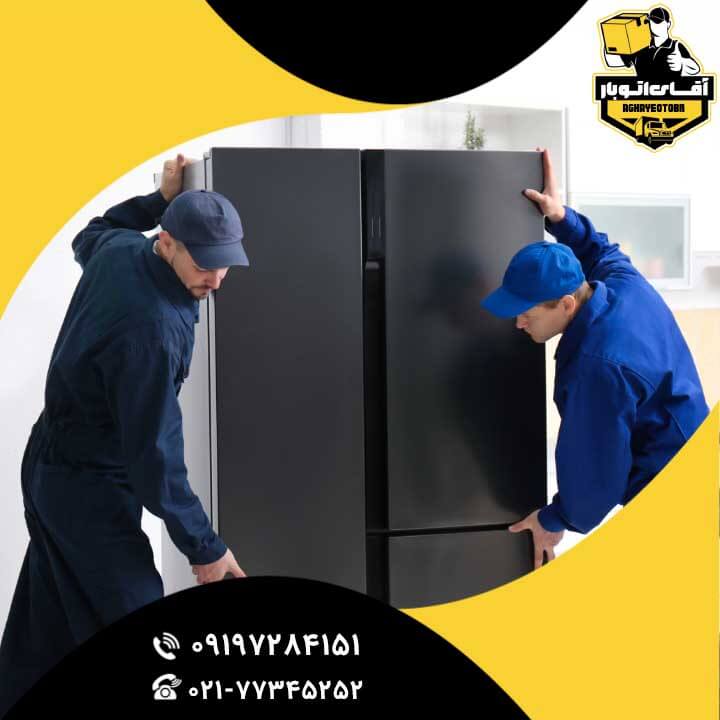 حمل یخچال به صورت خوابیده-3